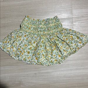 Crewcuts Floral Skirt - Yellow and Green
